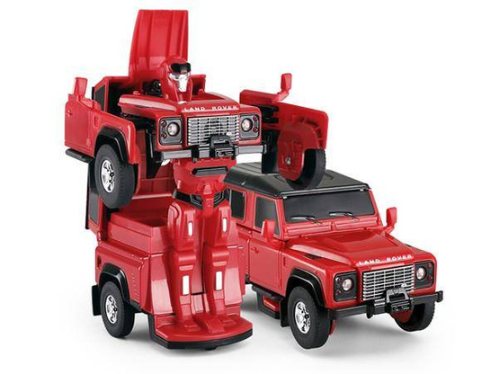 Land Rover Transformer Die Cast 1:32 RTR (zasilanie na baterie) - czerwony